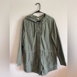 BP Olive Utility Jacket with Hood